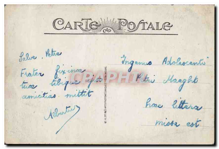 CPA Lourdes Vue generale et le Gave  — Verso