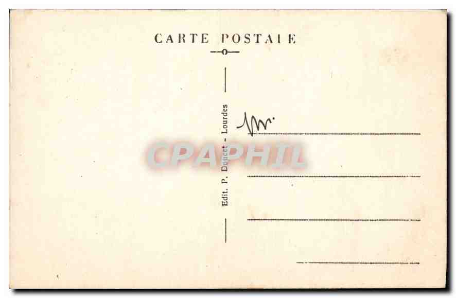 CPA Lourdes La Grotte Miraculeuse  — Verso