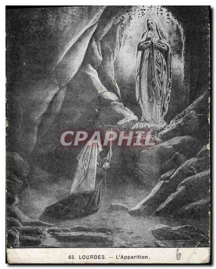 CPA Lourdes l'Apparation 