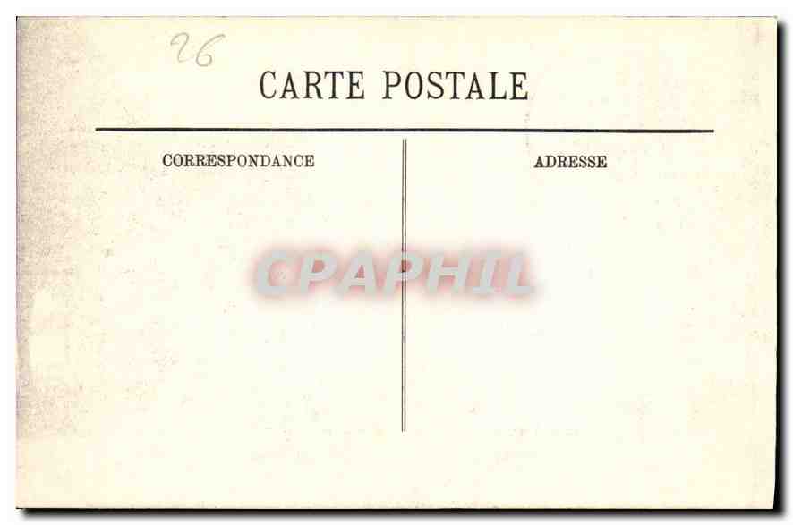 CPA Valence Porte de la Maison des Tetes  — Rückseite