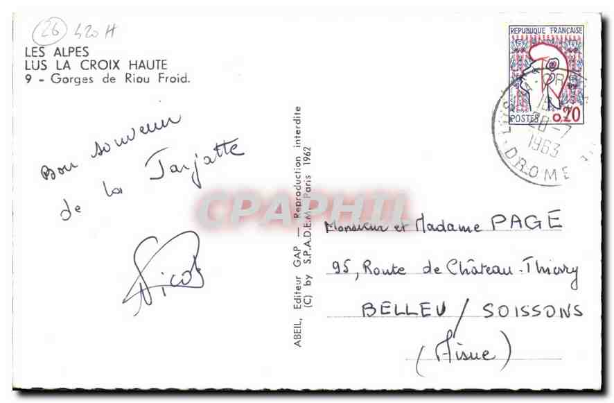 Les Alpes - Les Gorges de Riou Froid — éditeur ABEIL, GAP — Reverso