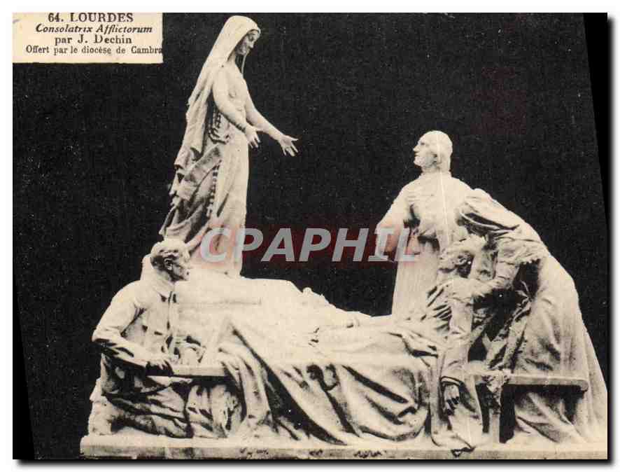 CPA Lourdes Consolatrix Afflictorum par J Dechin 