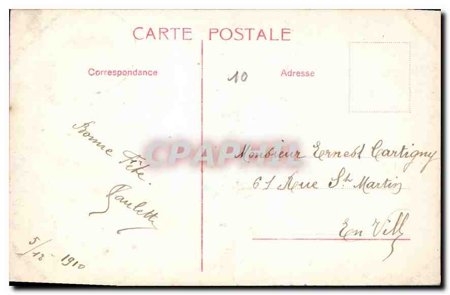 CPA Fantaisie Enfant — Rückseite