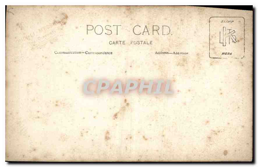 CARTE PHOTO Personnages — Verso