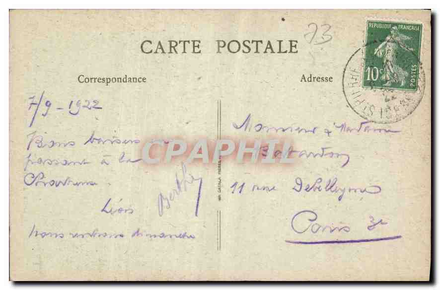 CPA La Savoie Environs d'Aix les Bains le Val du Fier  — Rückseite