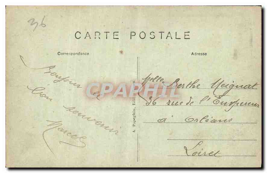 CPA Chateauroux Indre Pont Neuf et Chateau Raoul  — Rückseite