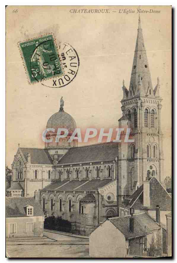 CPA Chateauroux l'Eglise Notre Dame 