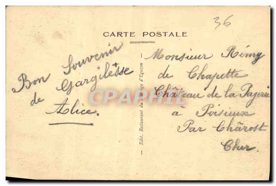 Eguzon — Barrage d'Eguzon. Vannes du déversoir rive gauche — Édit. Restaurant du barrage d'Eguzon — Rückseite
