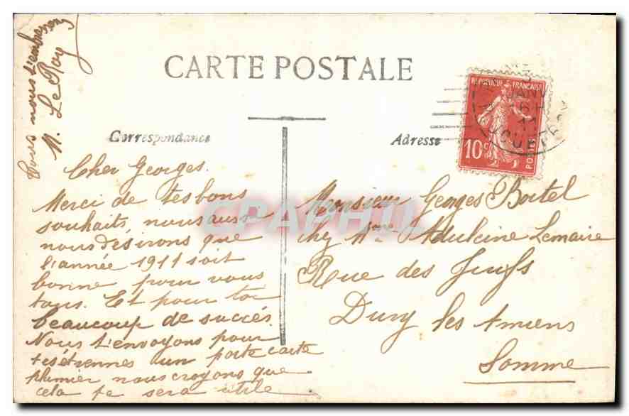 CPA Bonne fete Femme — Rückseite