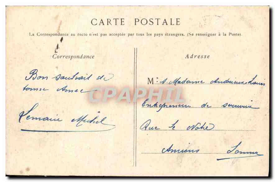 CPA Paris Le Dome des invalides  — Verso