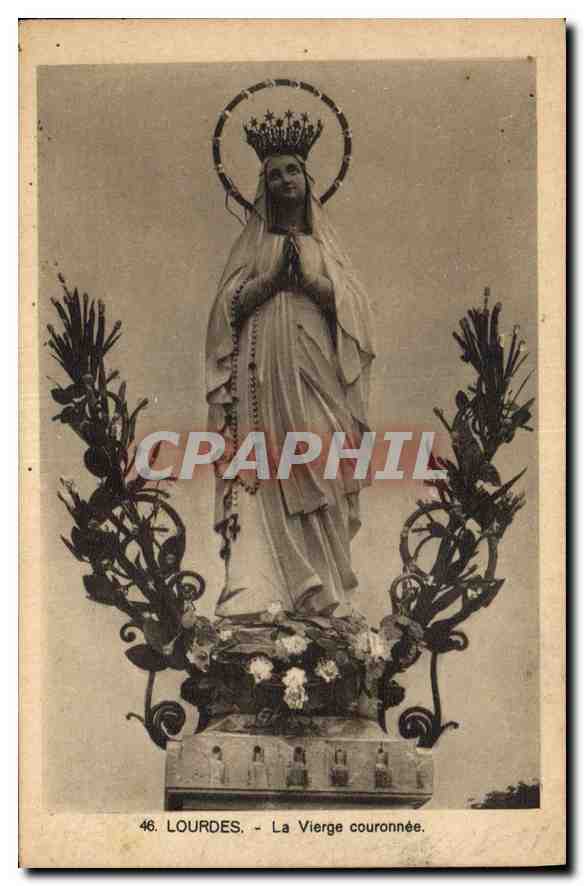 CPA Lourdes La Vierge couronnee 