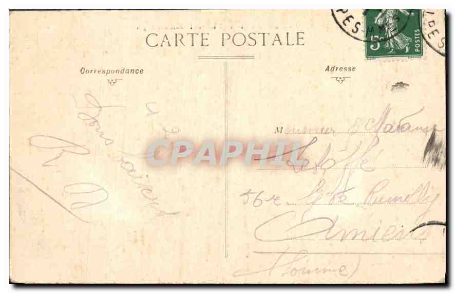 CPA Nice La Promenade des Anglais avec la Baie des Anges  — Verso