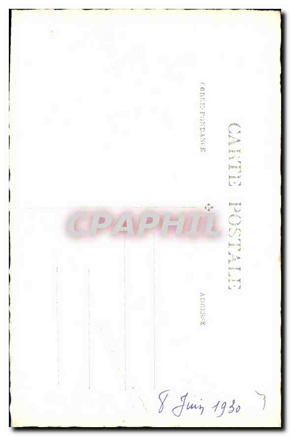 CARTE PHOTO Femme — Rückseite