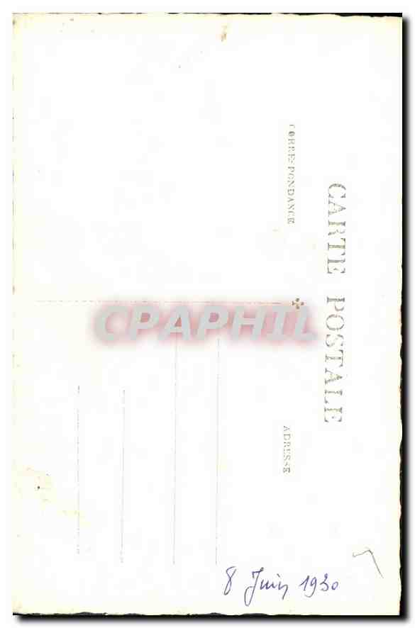 CARTE PHOTO Femme — Verso