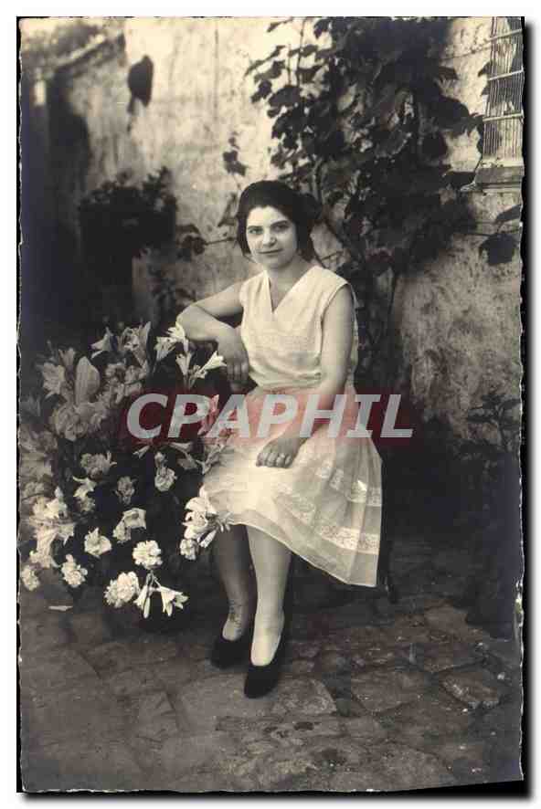 CARTE PHOTO Femme