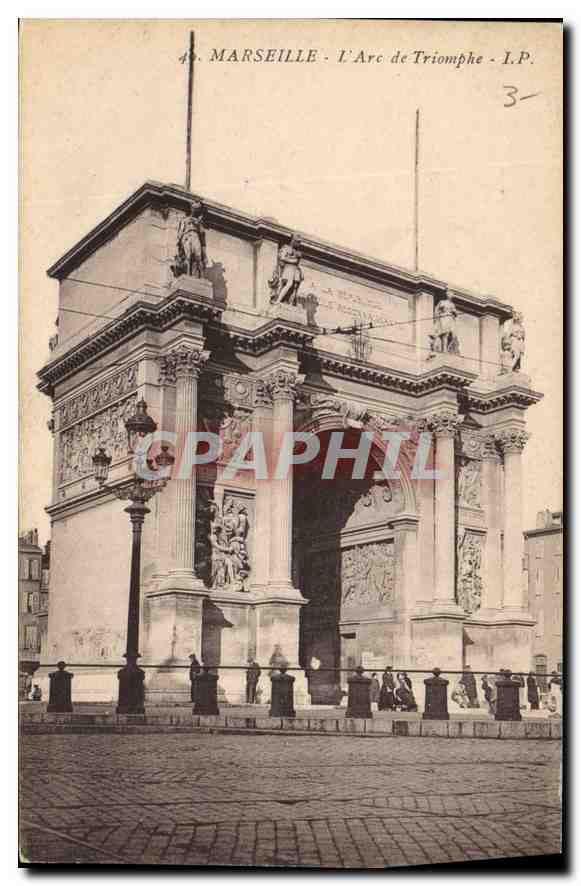 CPA Marseille l'Arc de Triomphe 