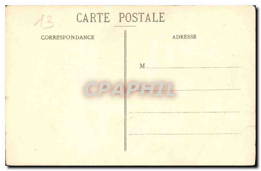 Marsella - Plaza Castellane - Fuente Cantini — Editor EL, n°16 — Reverso