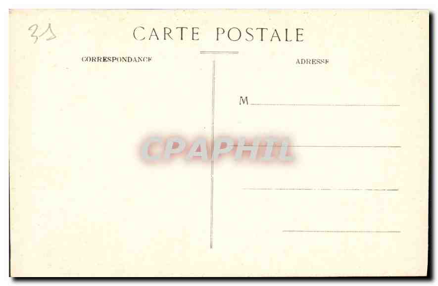 CPA Toulouse le Capitole interieur de la Salle des Illustres  — Verso