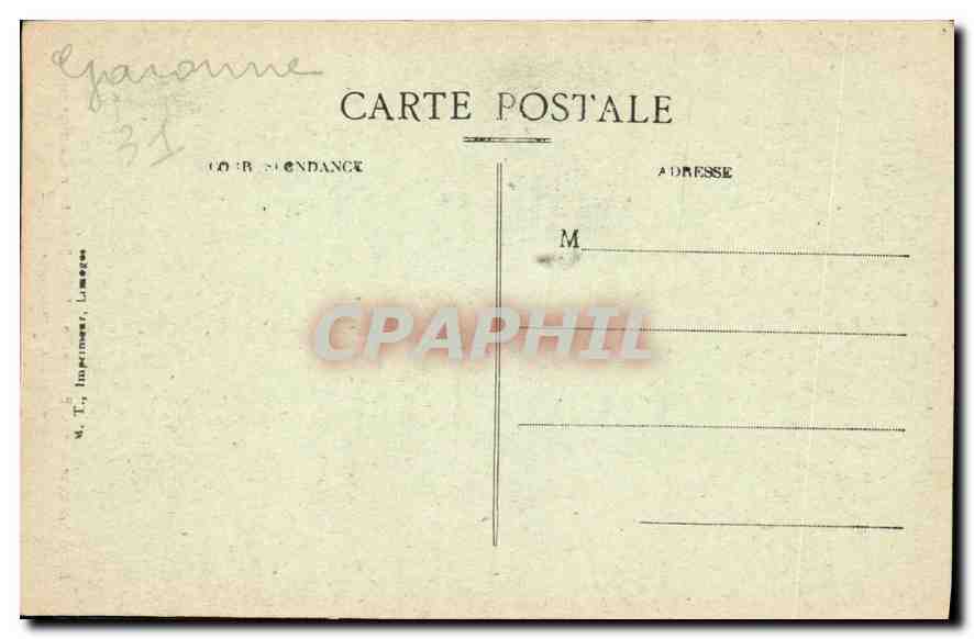 CPA Haute Garonne Environs de St Bertrand de Comminges porte d'entree de la Chapelle St Just  — Verso