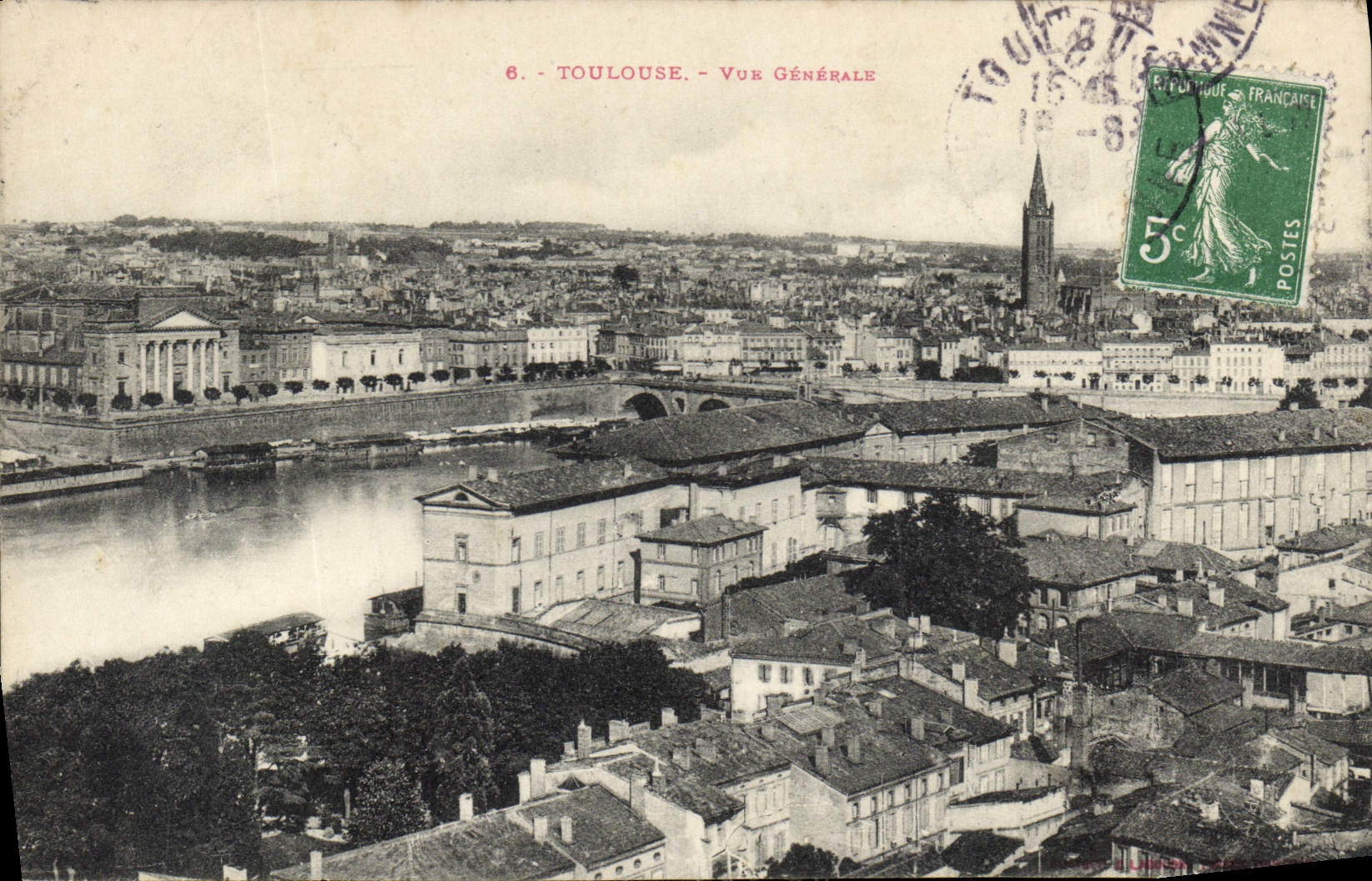 Toulouse - Vue Générale — Éditeur R. Félicque, n°6