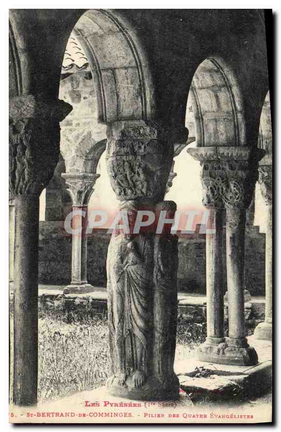 CPA Les Pyrenees St Bertrand de Comminges Pilier des Quatre Evangelistes 