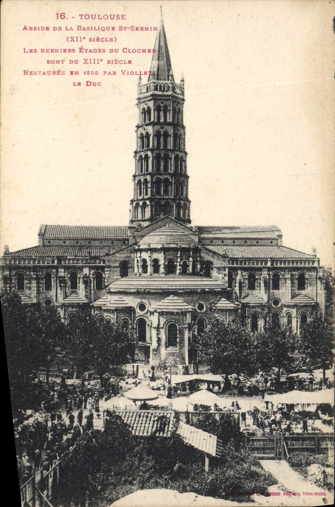 Toulouse — Abside de la Basilique Saint-Sernin — éditeur C. F. P. Toulouse, n°16