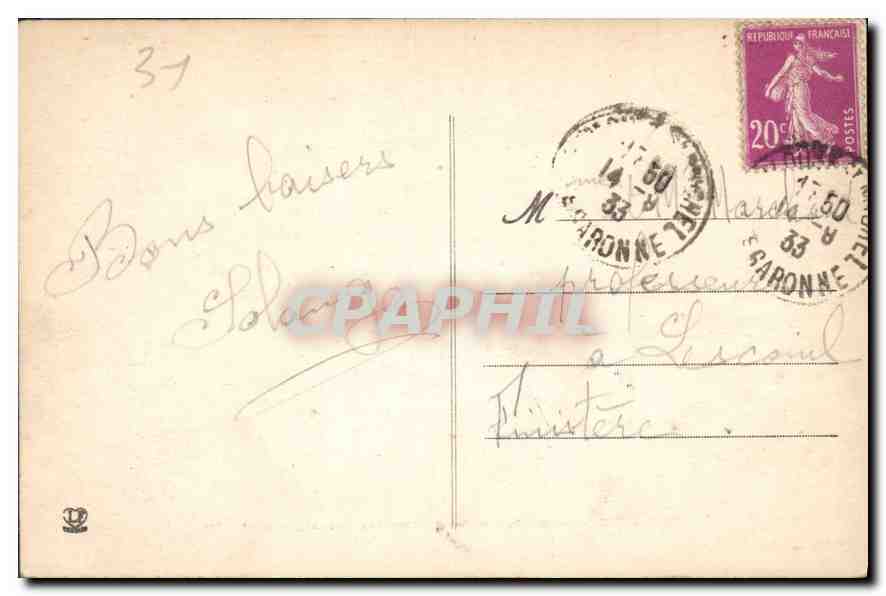 CPA Toulouse Le Musee Grand Cloitre des Augustins  — Verso