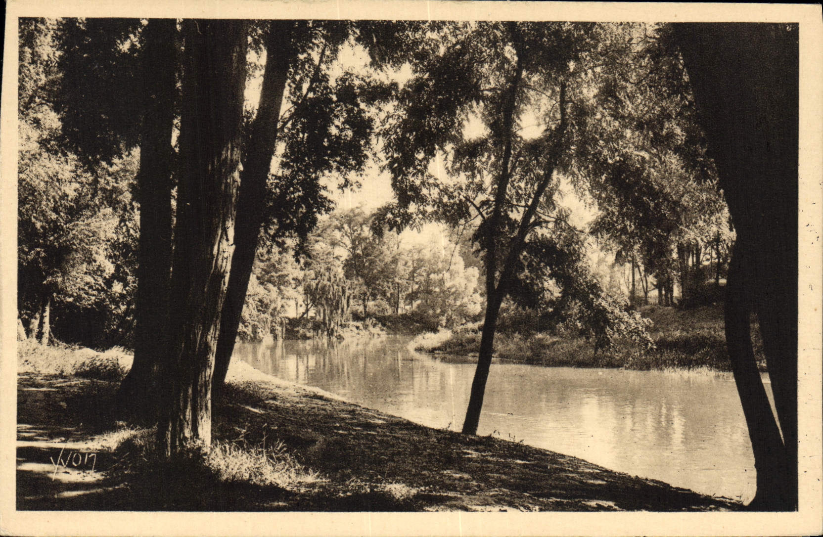 Les Bords de la Garonne — Parc Toulousain — Les Éditions d'Art Yvonne, Paris