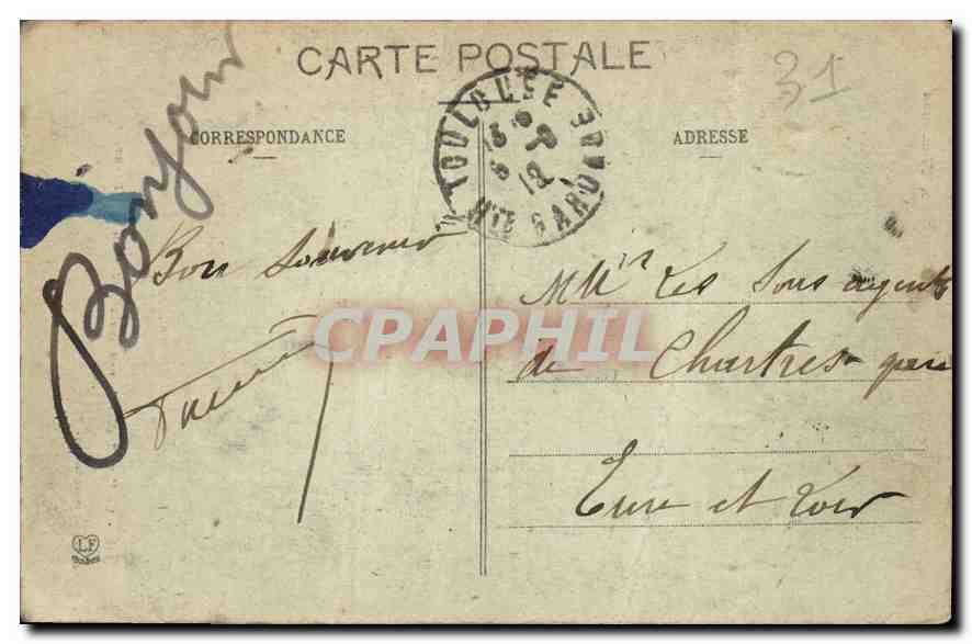 CPA L'Art de Toulouse La retour  — Rückseite