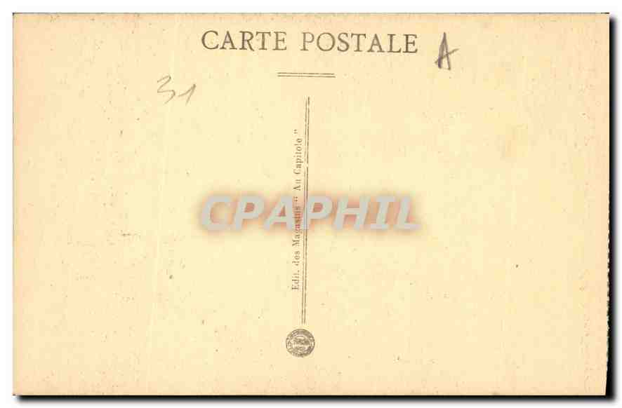 CPA Toulouse Eglise St Sernin Christ Byzantin  — Rückseite