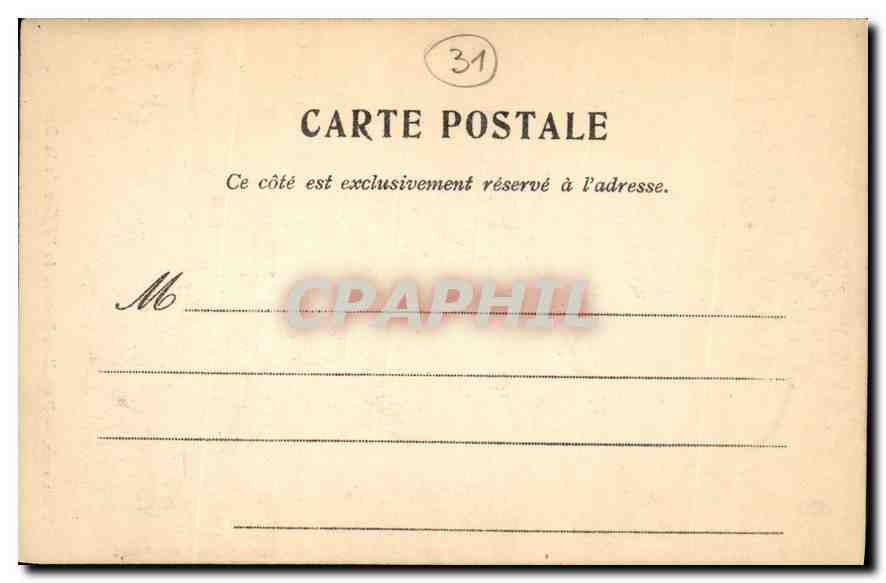 Toulouse — Portail et Rosace de l'église de la Dalbade — Édition des Galeries Parisiennes — Verso