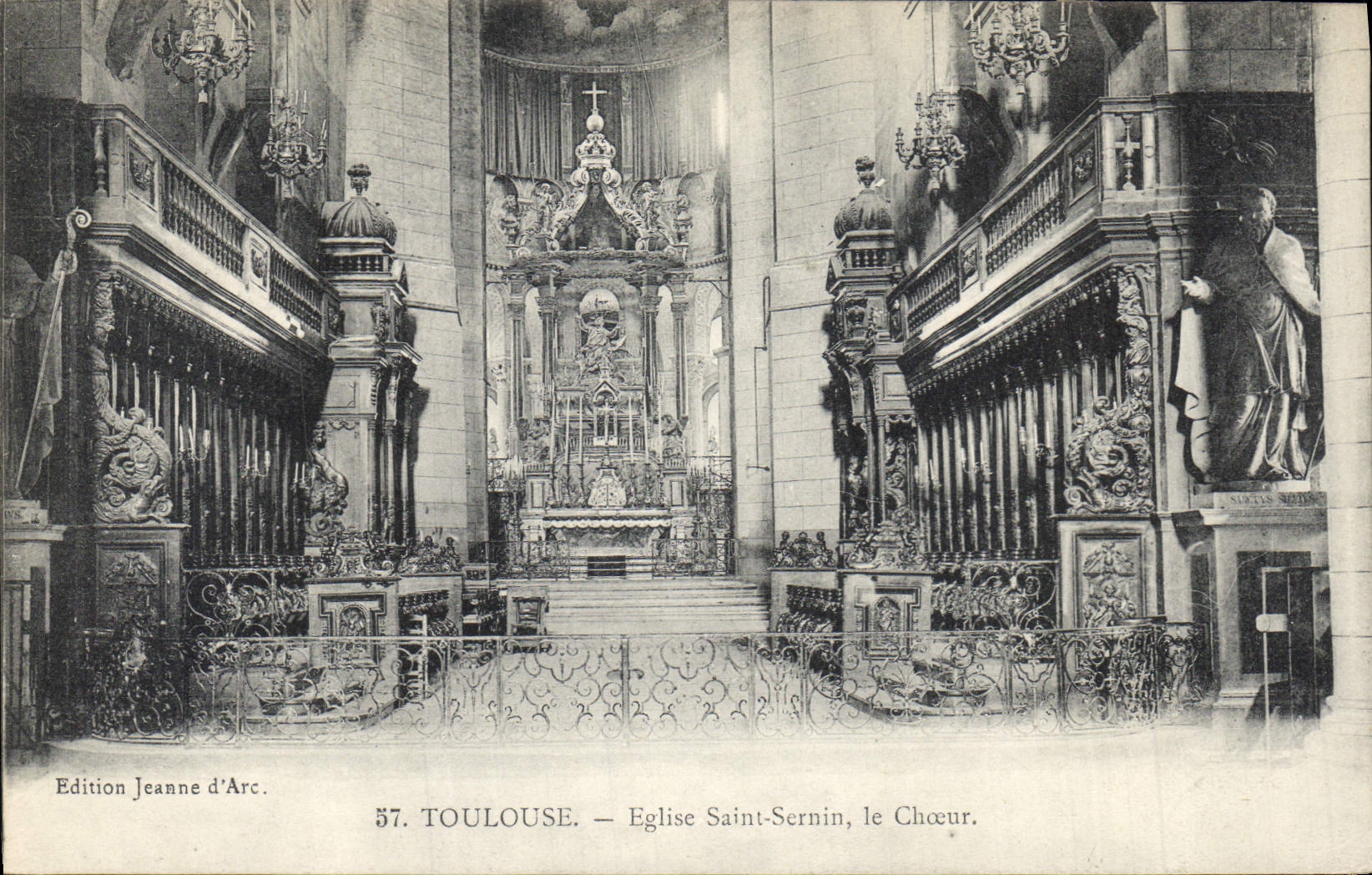 CPA Toulouse Eglise Saint Sernin le Choeur 