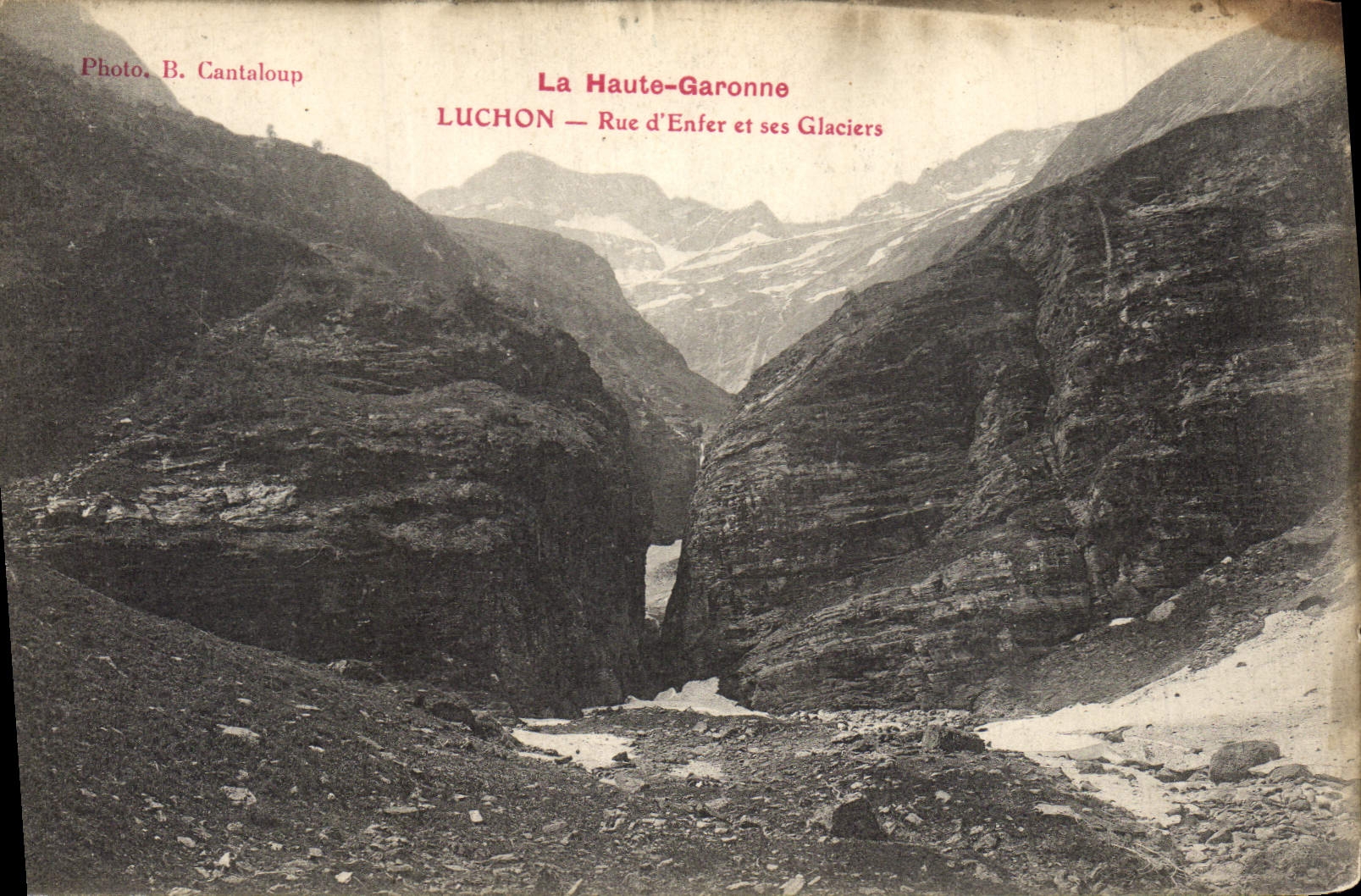 Luchon — Rue d'Enfer et ses Glaciers — Photo B. Cantaloup
