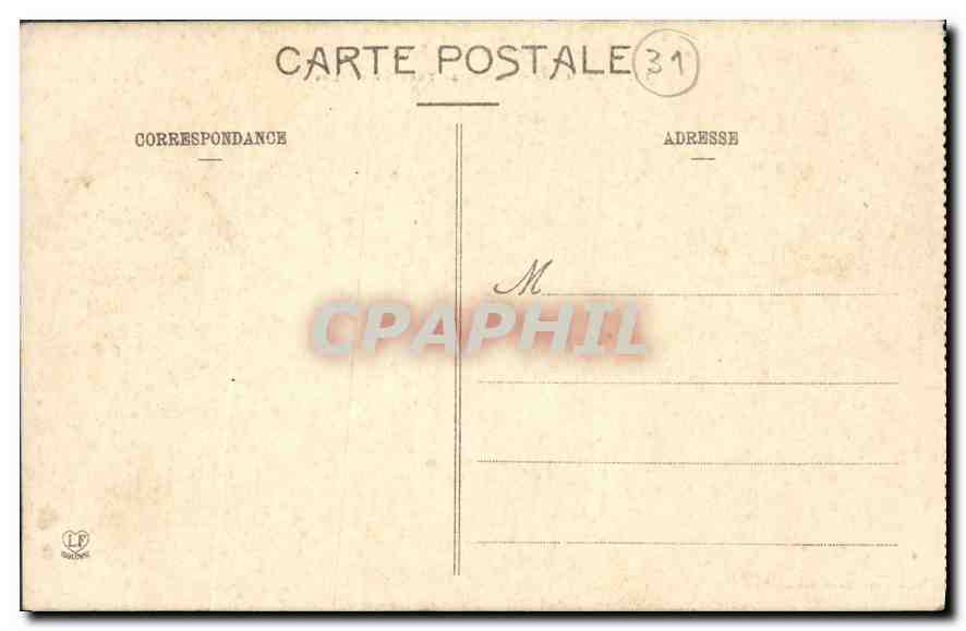 Luchon - Vallée et Torrent du Lys — Les Pyrénées (1ère Série) — Poste-Office Lagouche Toulouse — Verso
