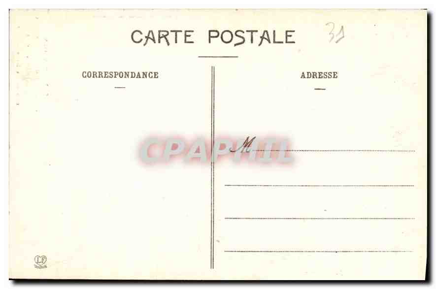 CPA Toulouse Cour de l'Hotel de Massas Rue de la Dalbade  — Verso