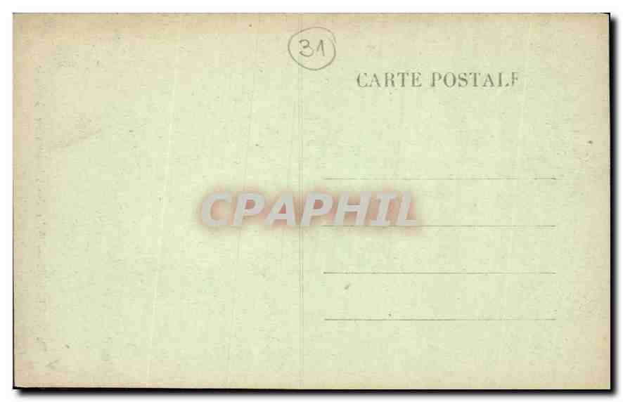 CPA Toulouse Salle des Illustres au Capitole  — Verso