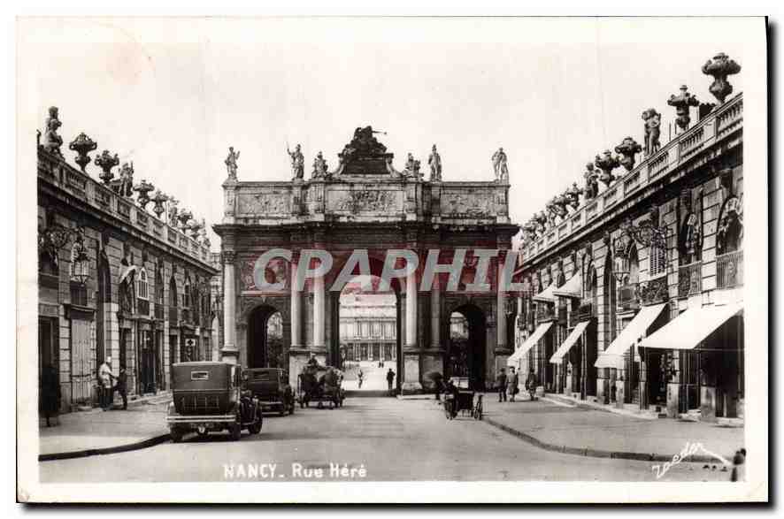 NANCY. Rue Héré — Arc de triomphe et bâtiments ornés — Éditions V. Roeder, Nancy, n°29