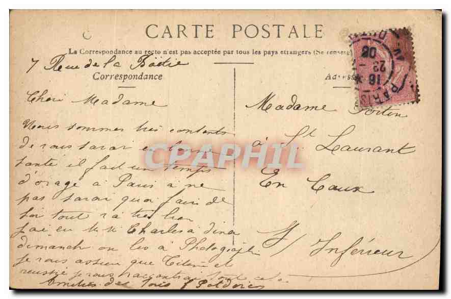 CPA Versailles Les Jardins du Grand Trianon  — Verso