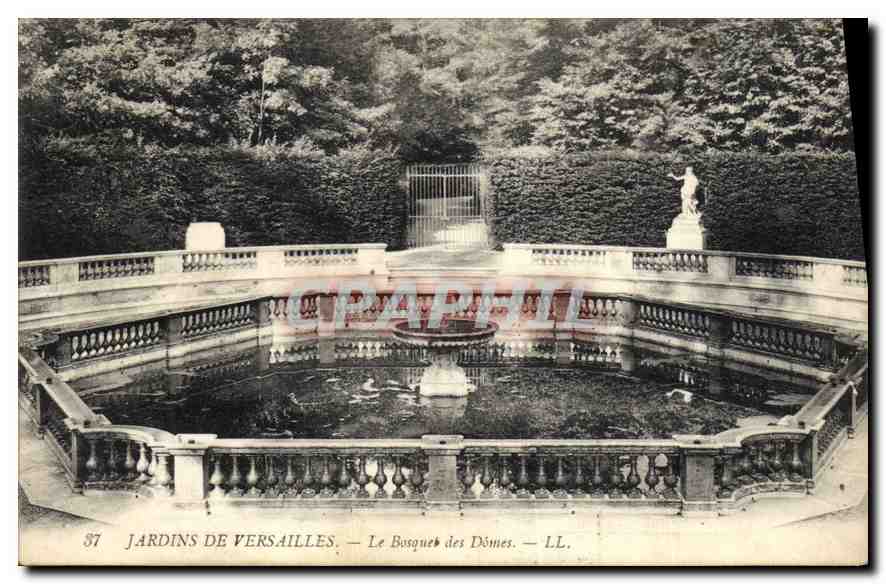 CPA Jardins de Versailles Le Bosquet des Domes 