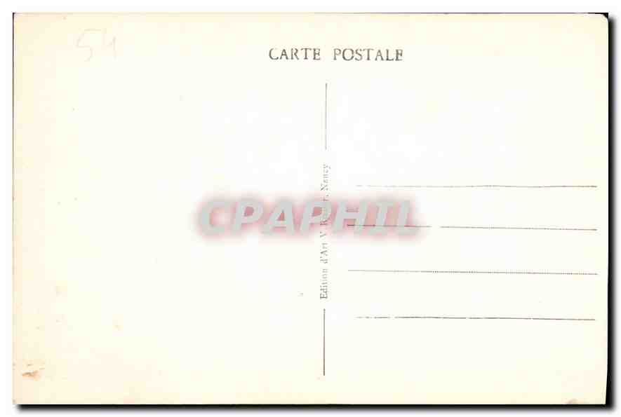 CPA Nancy Arc de Triomphe vu de la Place de la Carriere  — Verso