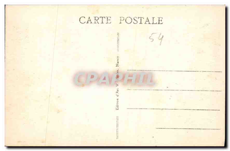 CPA Nancy Hemicycle de la Place Carriere  — Rückseite