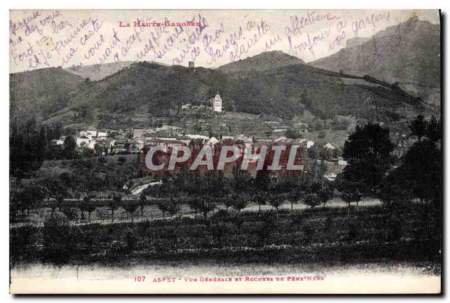 Aspet — Vue Générale et Rochers de Prème-Nègre — La Haute-Garonne