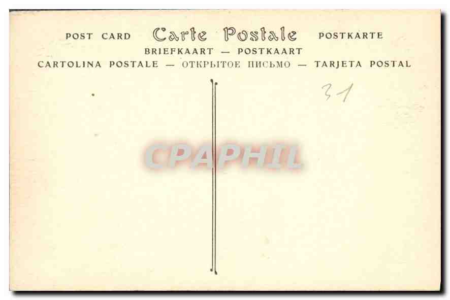 CPA Toulouse Le Capitole Salle du Conseil Municipal — Rückseite