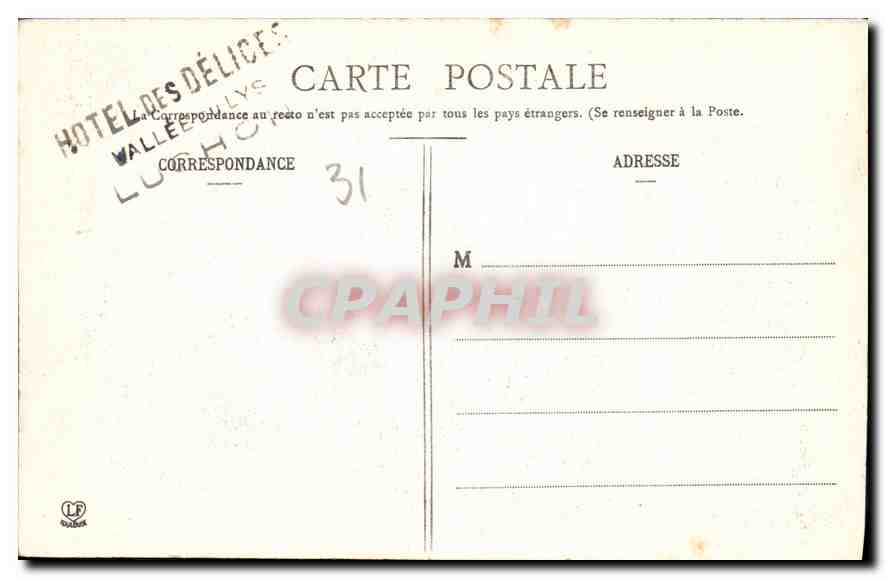 Les Pyrénées - Luchon - L'Hospice, Pic de la Pique et Montée du Port de Venasque — Phototypid Luhonche, Toulouse, n°17 — Verso