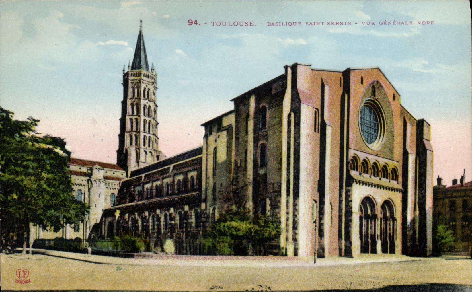 Toulouse - Basilique Saint-Sernin - Vue générale nord