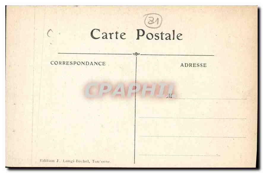 CPA Toulouse Le Capitole Interieur de la Salle des Illustres  — Verso