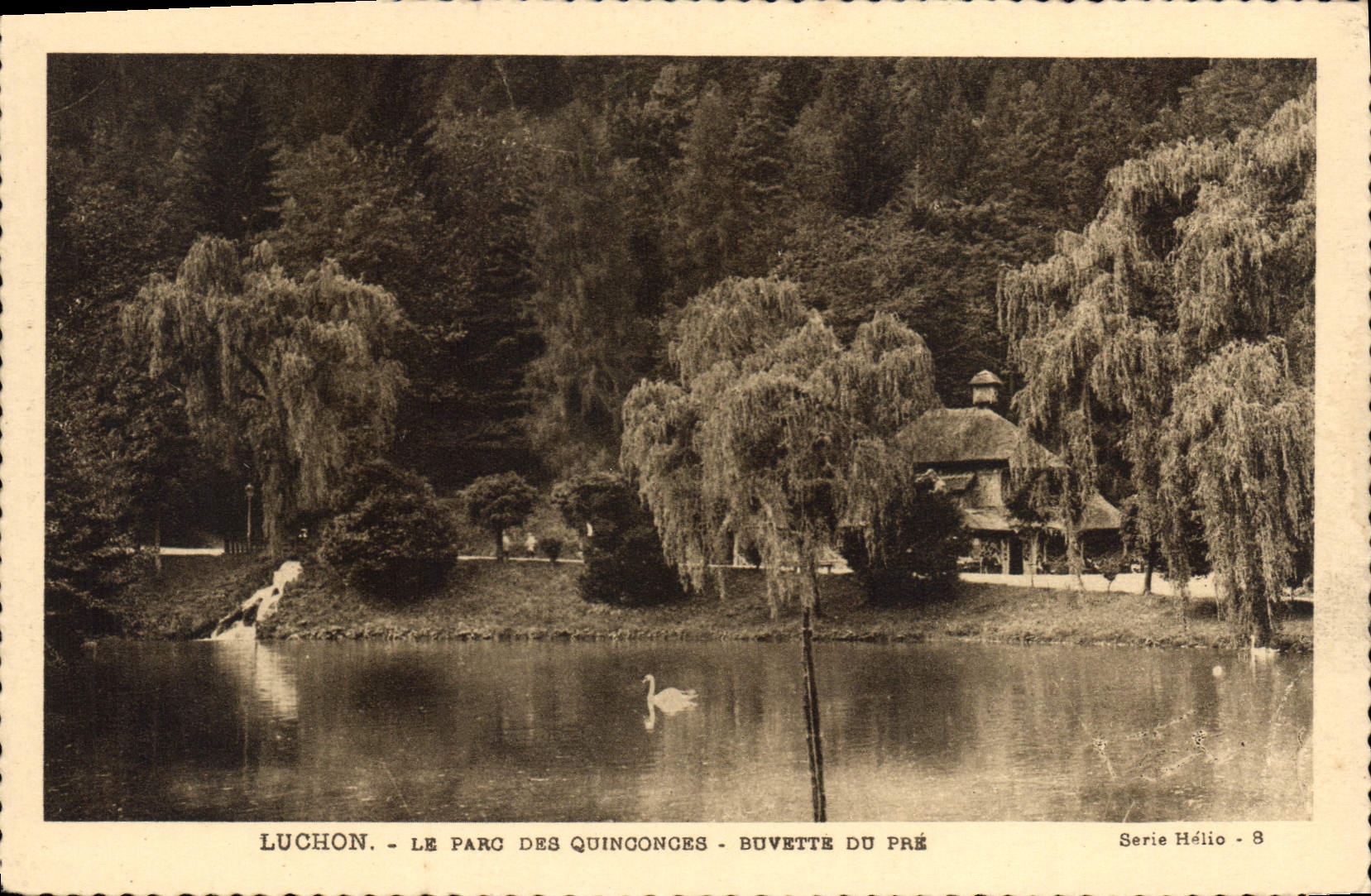 Luchon - Le Parc des Quinconces - Buvette du Pré — Série Hélio - 8