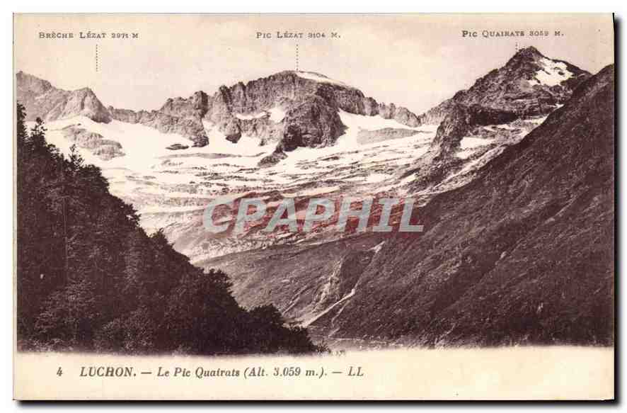 Le Pic Quatrats (Alt. 3.059 m.) — Luchon — LL