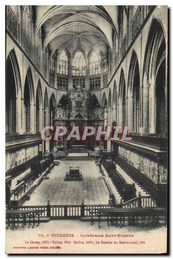 Toulouse - Cathédrale Saint-Étienne — Le Chœur, les Voutes, le Retable du Maître-autel