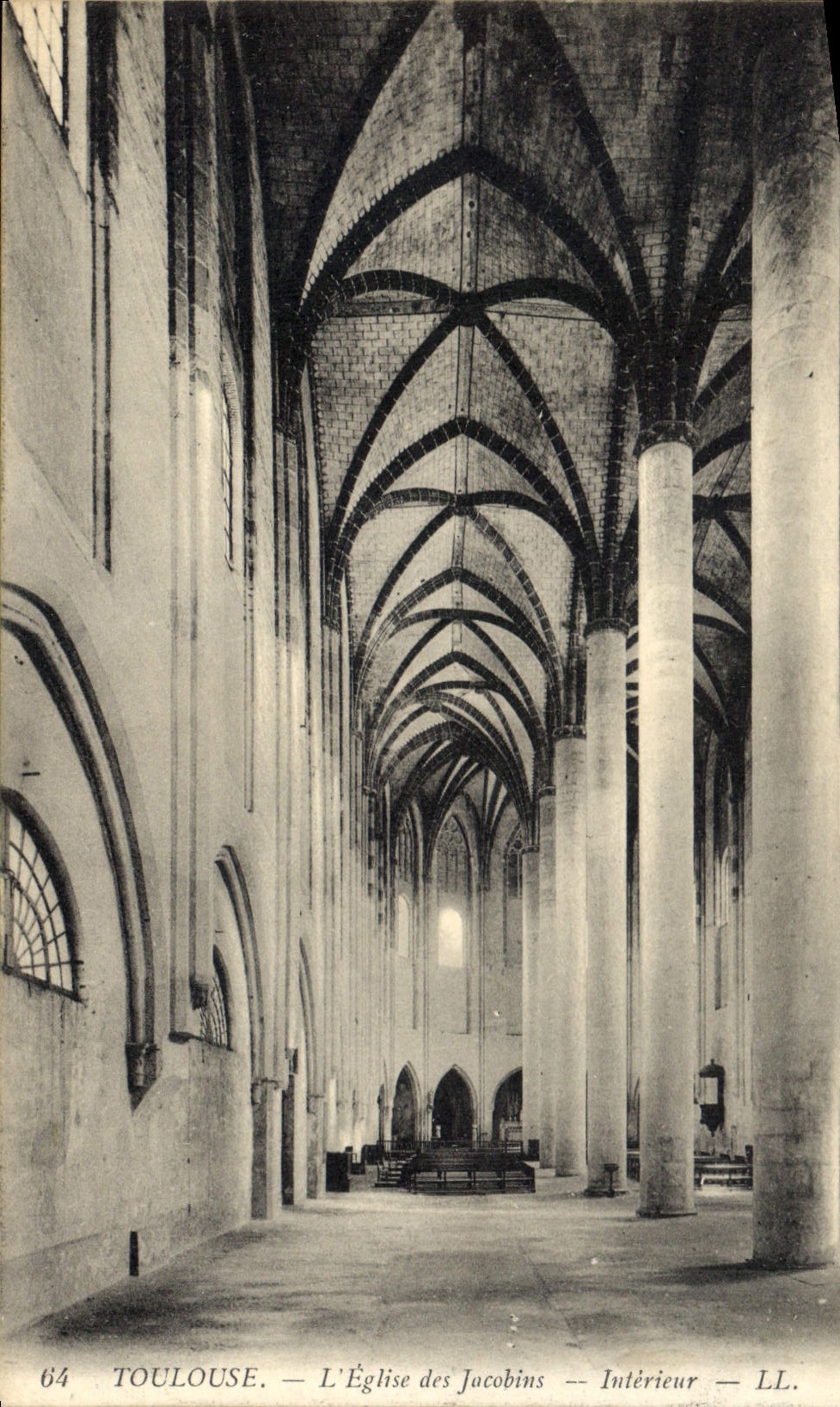 Toulouse — L'Église des Jacobins — Intérieur — LL. — N° 64